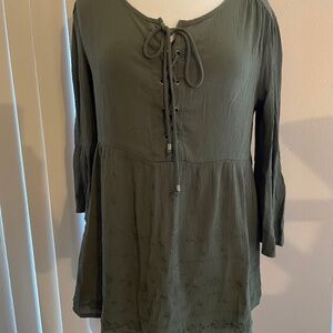 Boho style blouse size